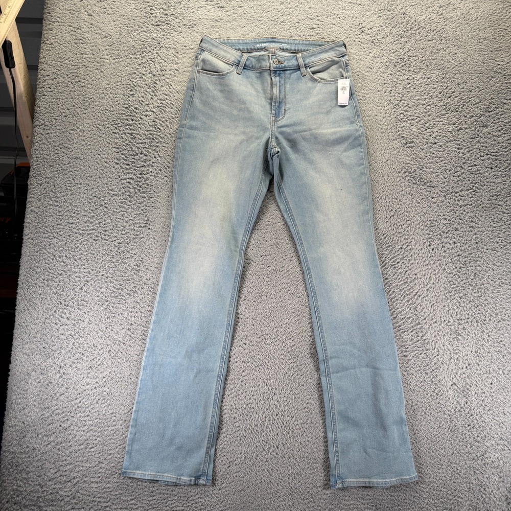 Old Navy Wow Jeans Womens 8 Blue Cotton Denim Bootcut Mid-Rise Workwear Stretch